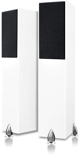 Totem Acoustics Floor Standing Speakers With Customized Drivers In Satin White - Forest (SW)