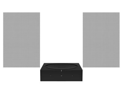 Sonos Architectural sound with Amp and Sonos - In-Wall Set