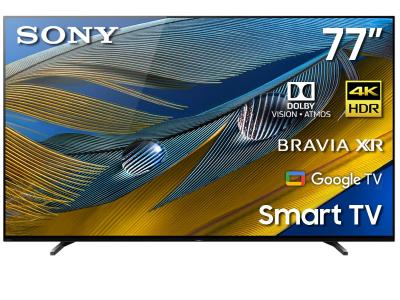 77" Sony A80J Series XR77A80J OLED 4K Ultra HD High Dynamic Range Smart TV