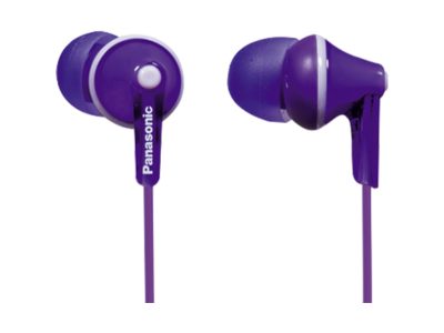 Panasonic Stereo Earphones with MIC for Mobile Phones in Violet - RPTCM125V