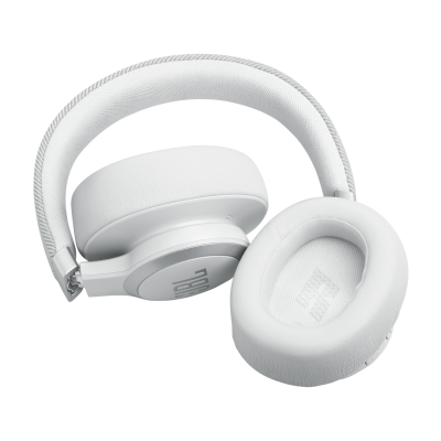 JBL Live 770NC Wireless True Adaptive Noise Cancelling Over-Ear Headphones in White - JBLLIVE770NCWHTAM