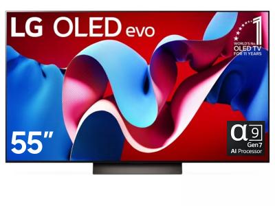 55" LG OLED55C4AUA OLED Evo 4K Smart TV