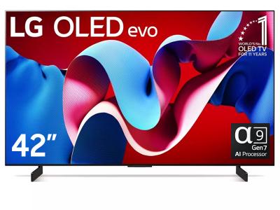 42" LG OLED42C4PUA OLED Evo C4 4K Smart TV