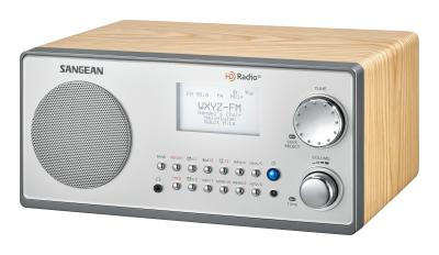 Sangean HD Radio  FM AM Wooden Cabinet Radio-HDR-18