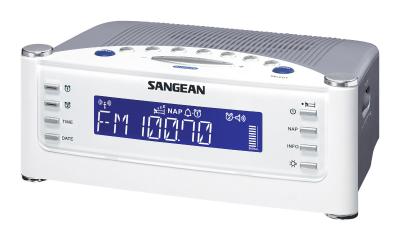 Sangean FM-RDS (RBDS) AM Aux-in Tuning Clock Radio with Radio Controlled Clock-RCR-22