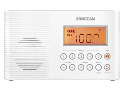 Sangean FM / AM / Weather Alert Waterproof Shower Radio-H201