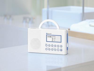 Sangean FM / AM / Weather Alert / Bluetooth Waterproof Shower Radio-H202