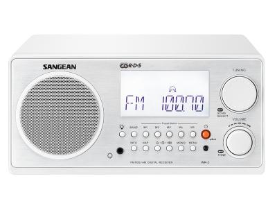 Sangean FM-RBDS / AM Wooden Cabinet Digital Tuning Receiver-WR-2WH
